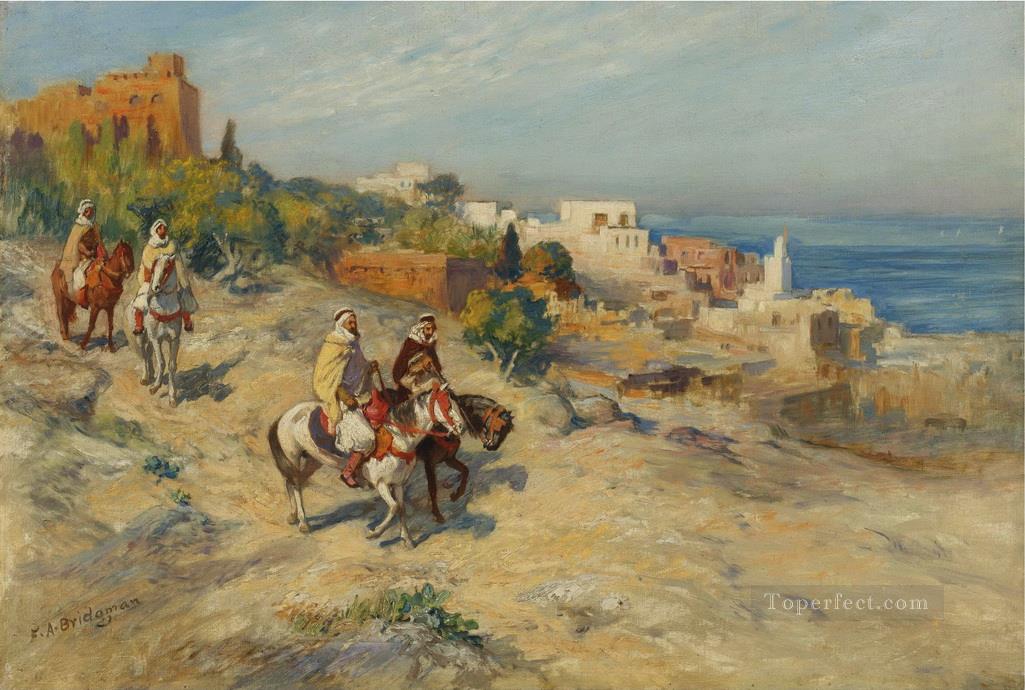 HORSEMEN IN ALGIERS Frederick Arthur Bridgman Oil Paintings